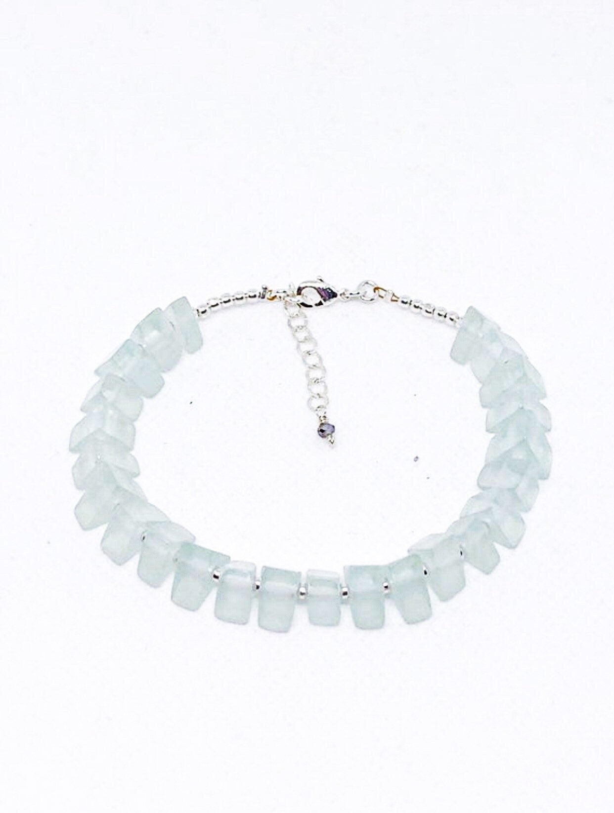 Light blue resin bracelet