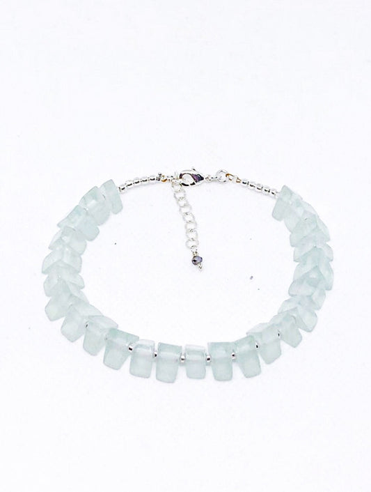 Light blue resin bracelet