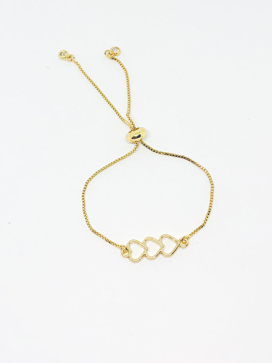 Heart bracelet gold