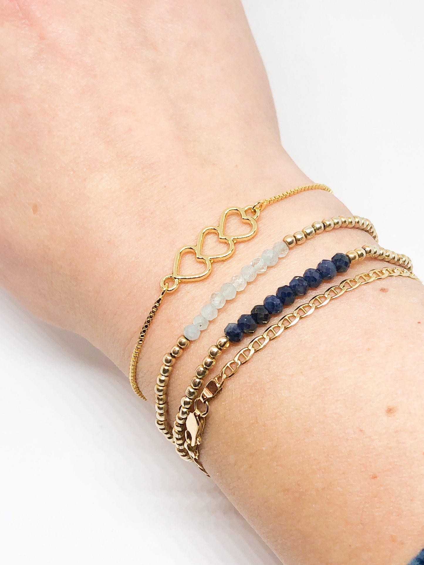 Heart bracelet gold