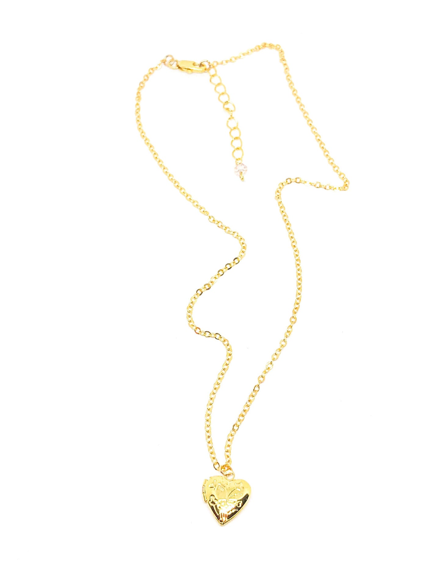Small heart locket in gold or silver