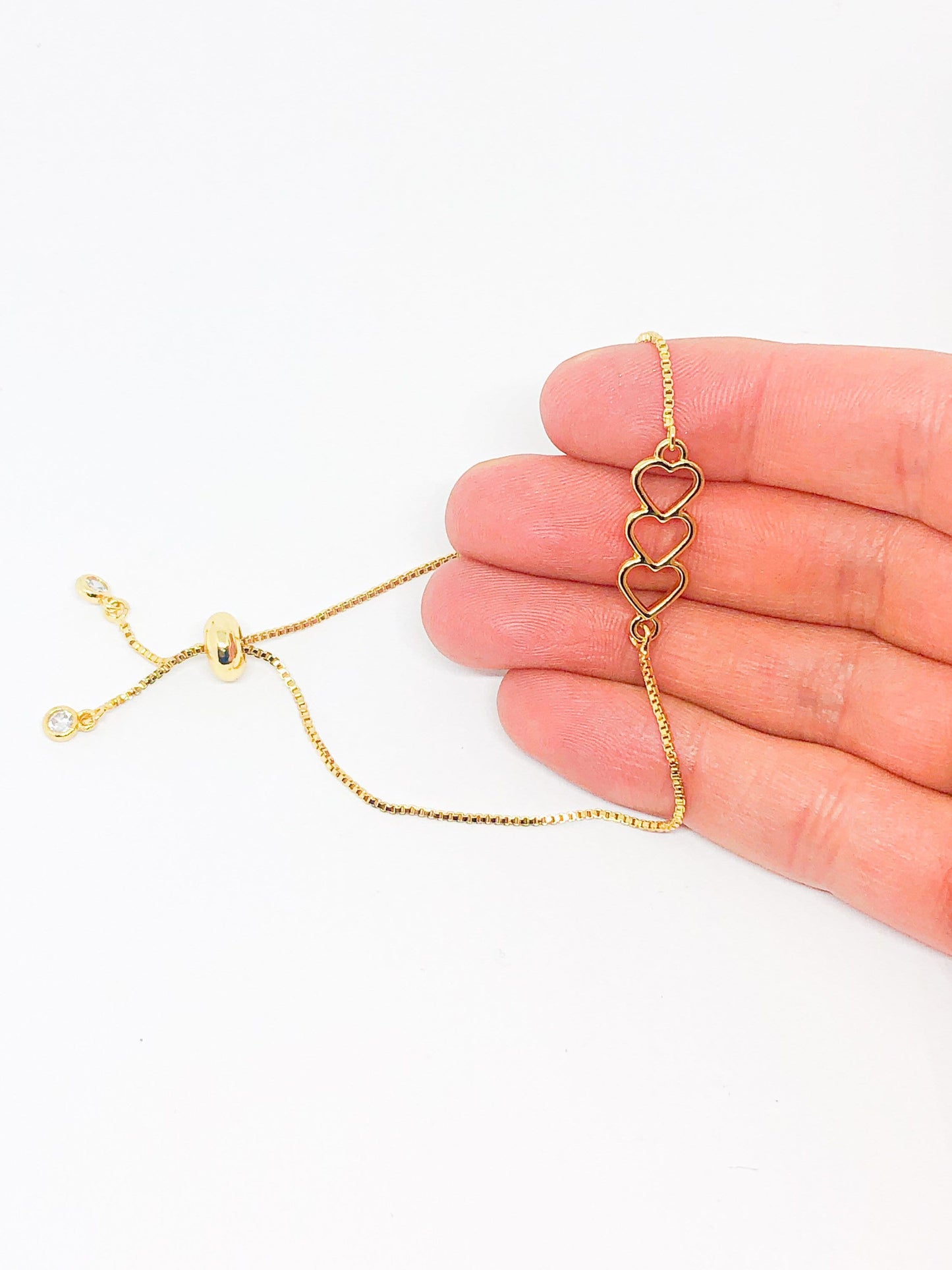 Heart bracelet gold