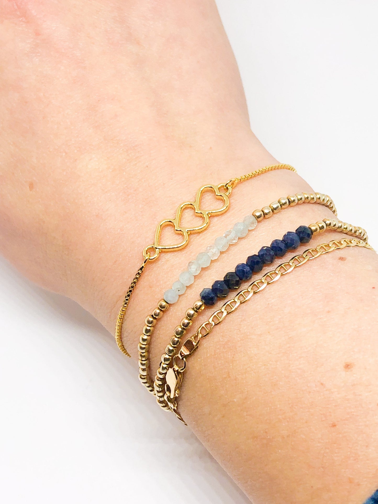 Heart bracelet gold