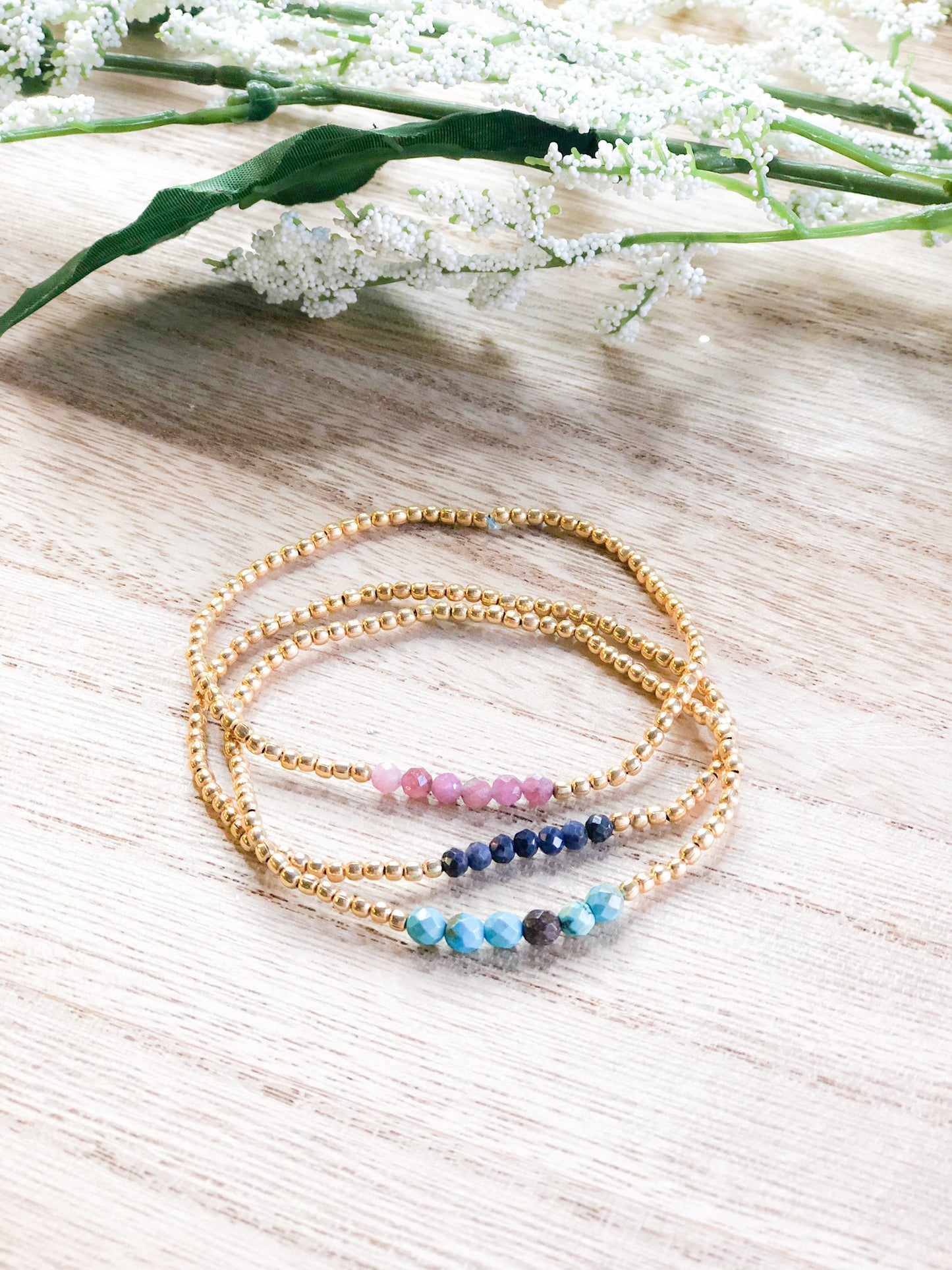 January birthstone bracelets stretchy and perfect