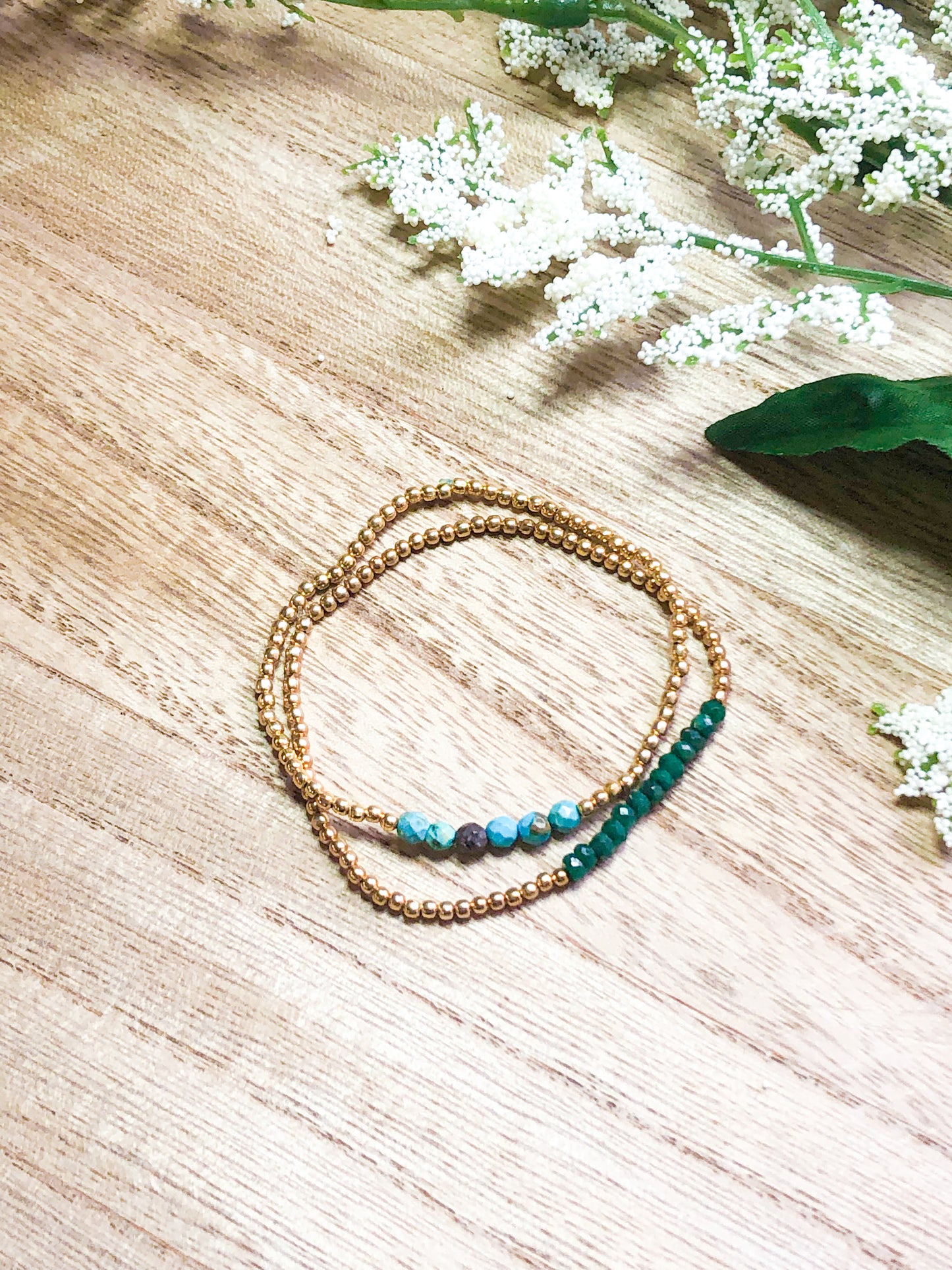 April birthstone bracelets stretchy and perfect - Quartz (Diamond)