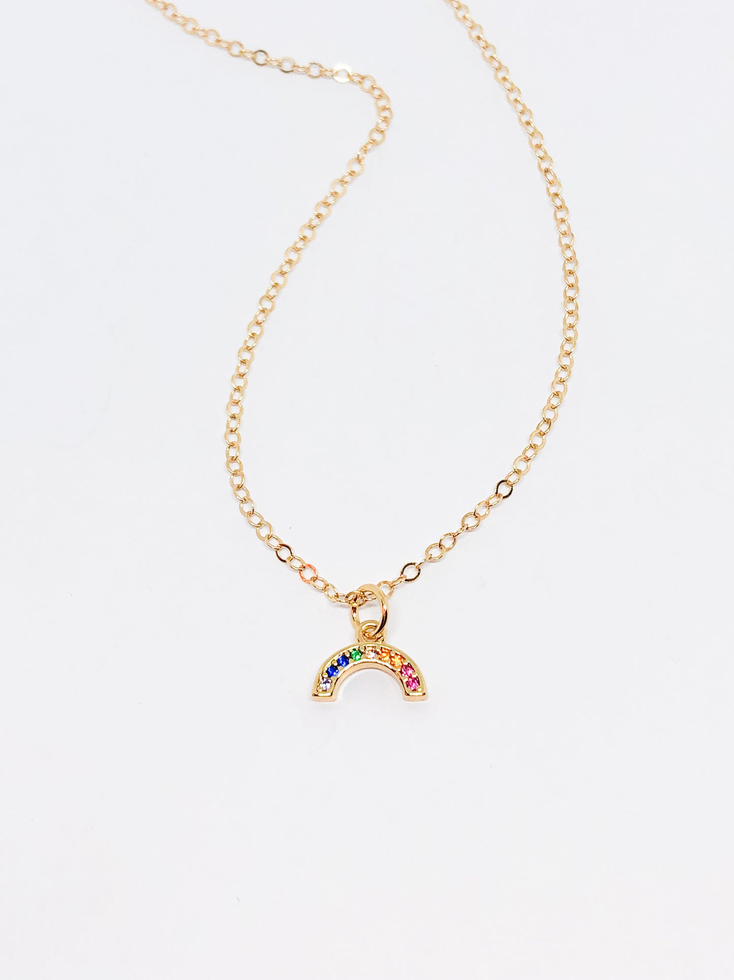 Mini rainbow necklace