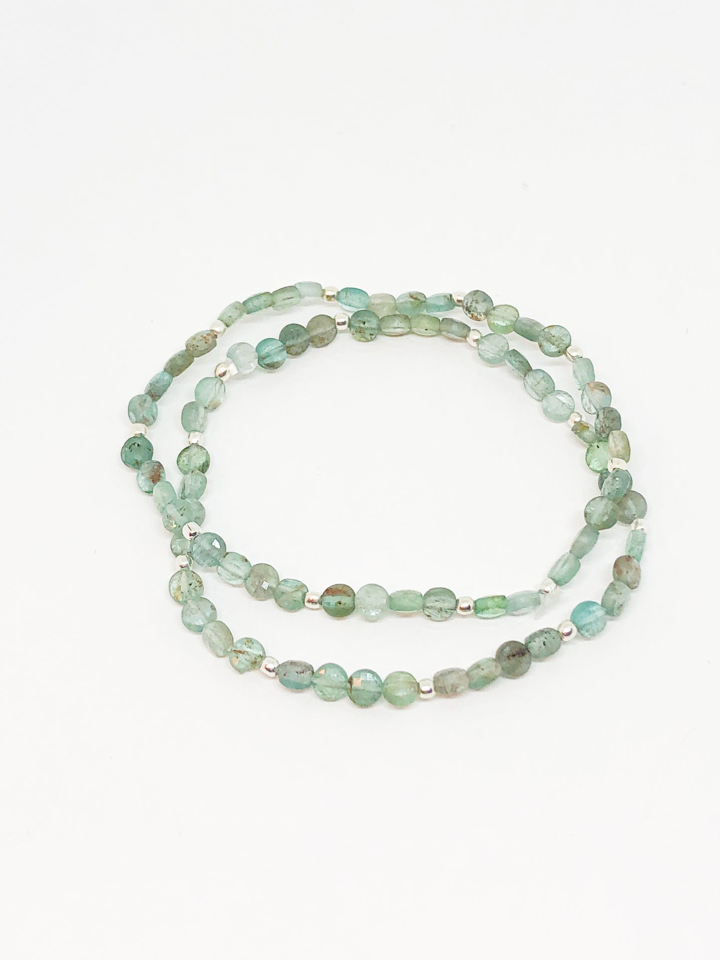 Blue Apatite gemstone bracelet set