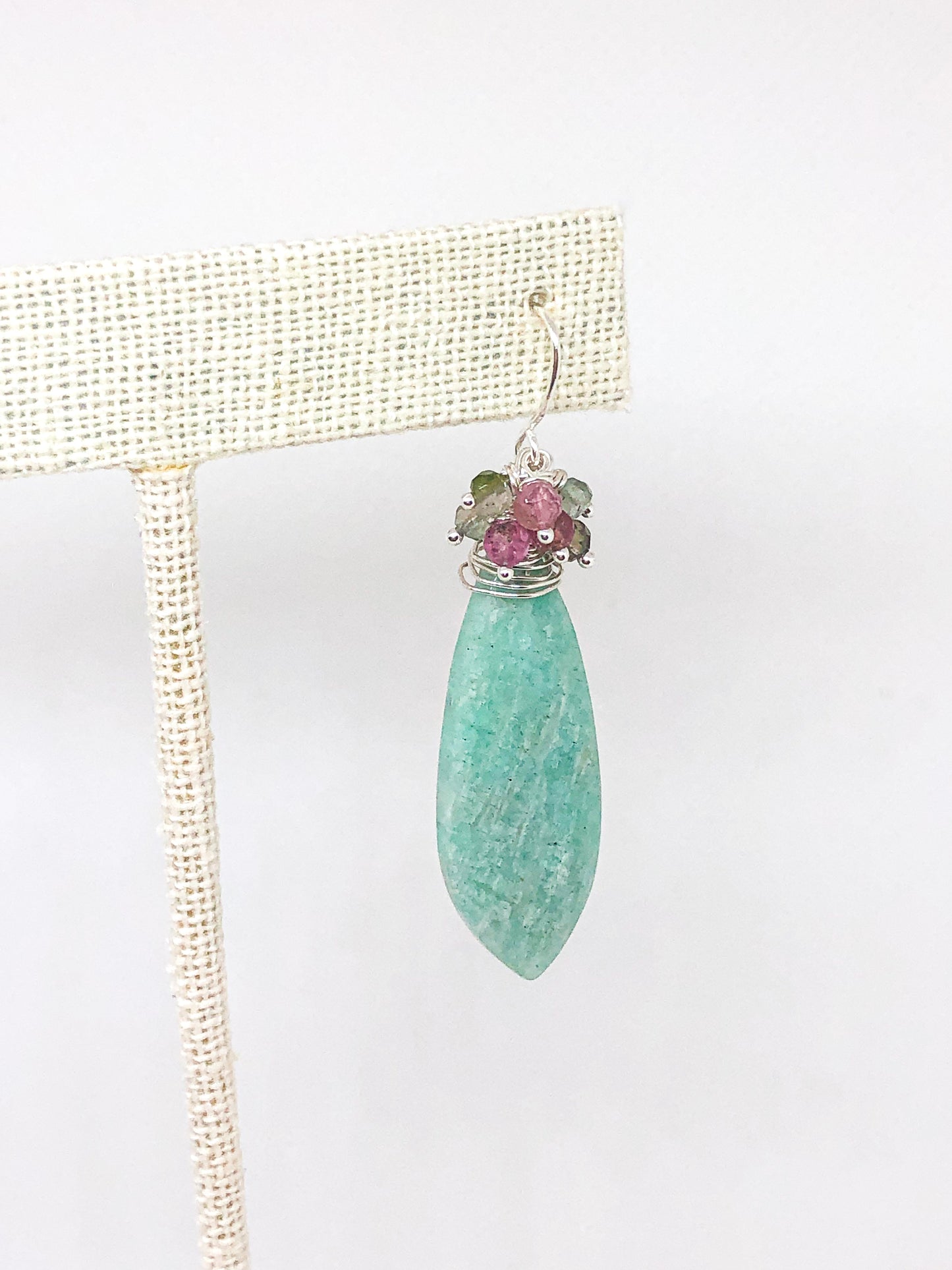 Amazonite gemstone earrings