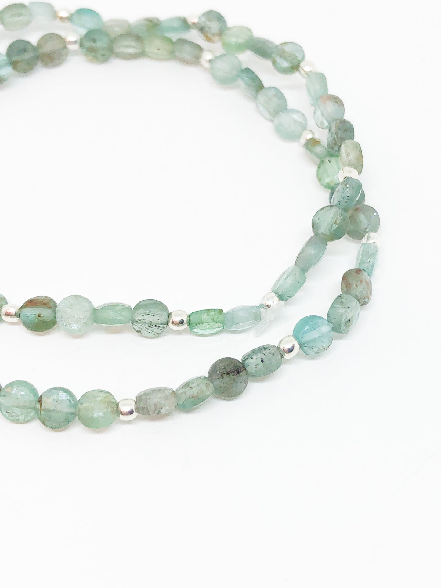 Blue Apatite gemstone bracelet set