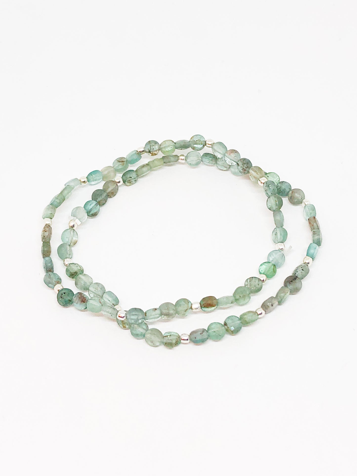 Blue Apatite gemstone bracelet set