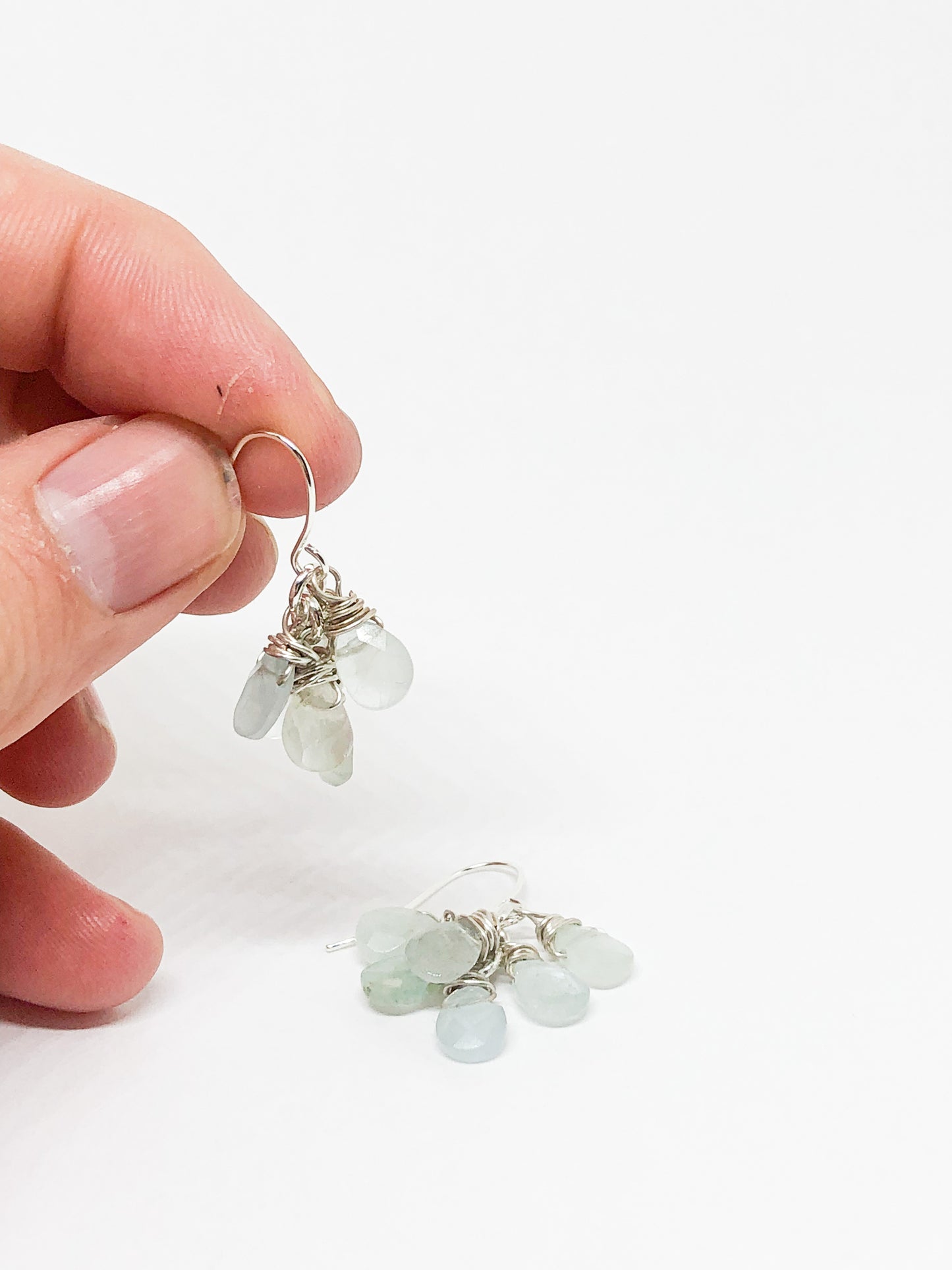 Aquamarine dangle earrings