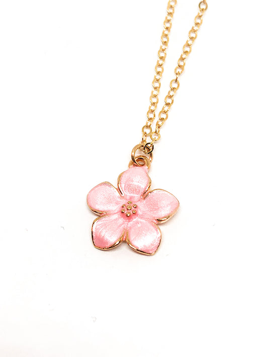 Pink Flower necklace