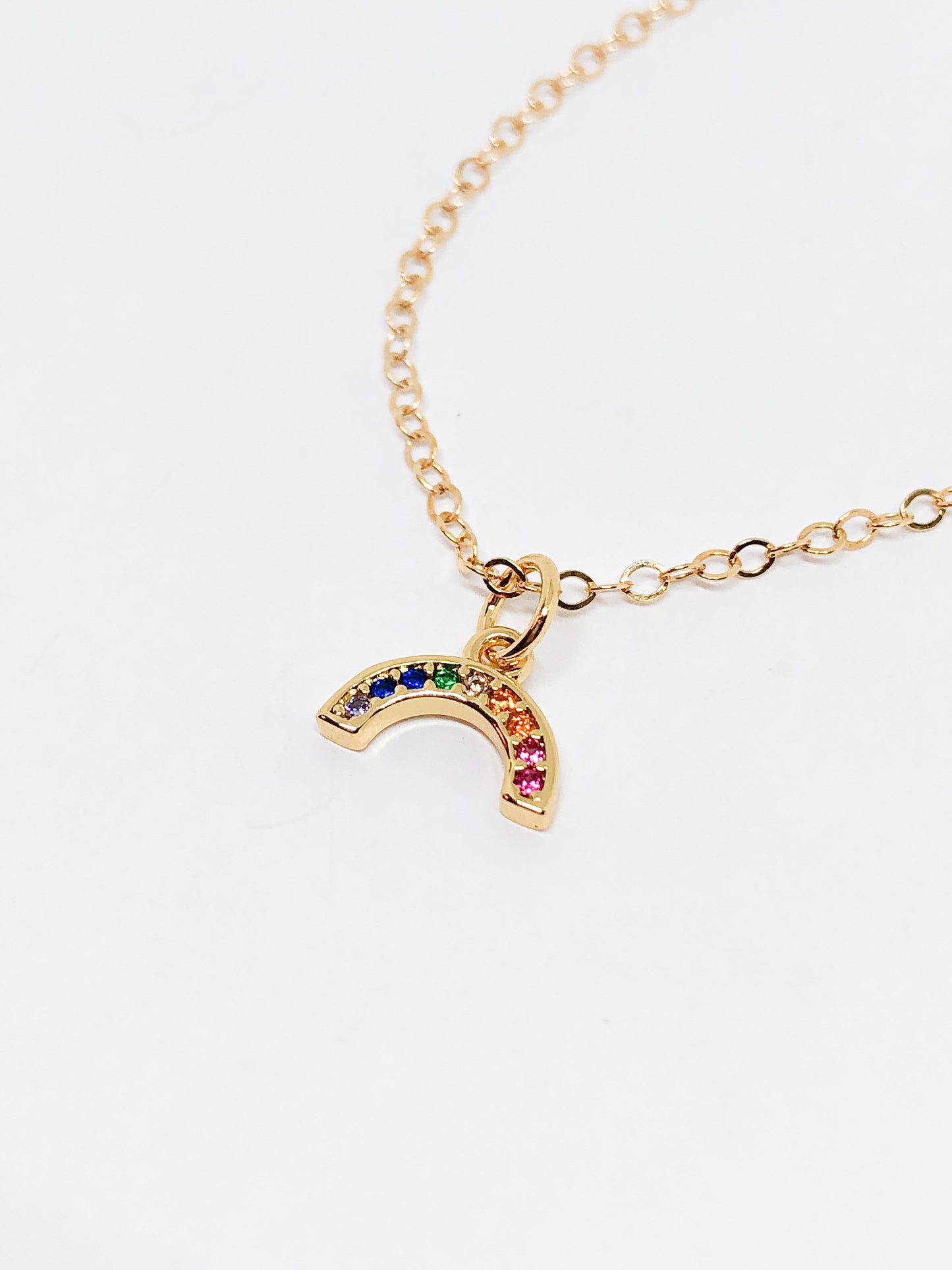 Mini rainbow necklace