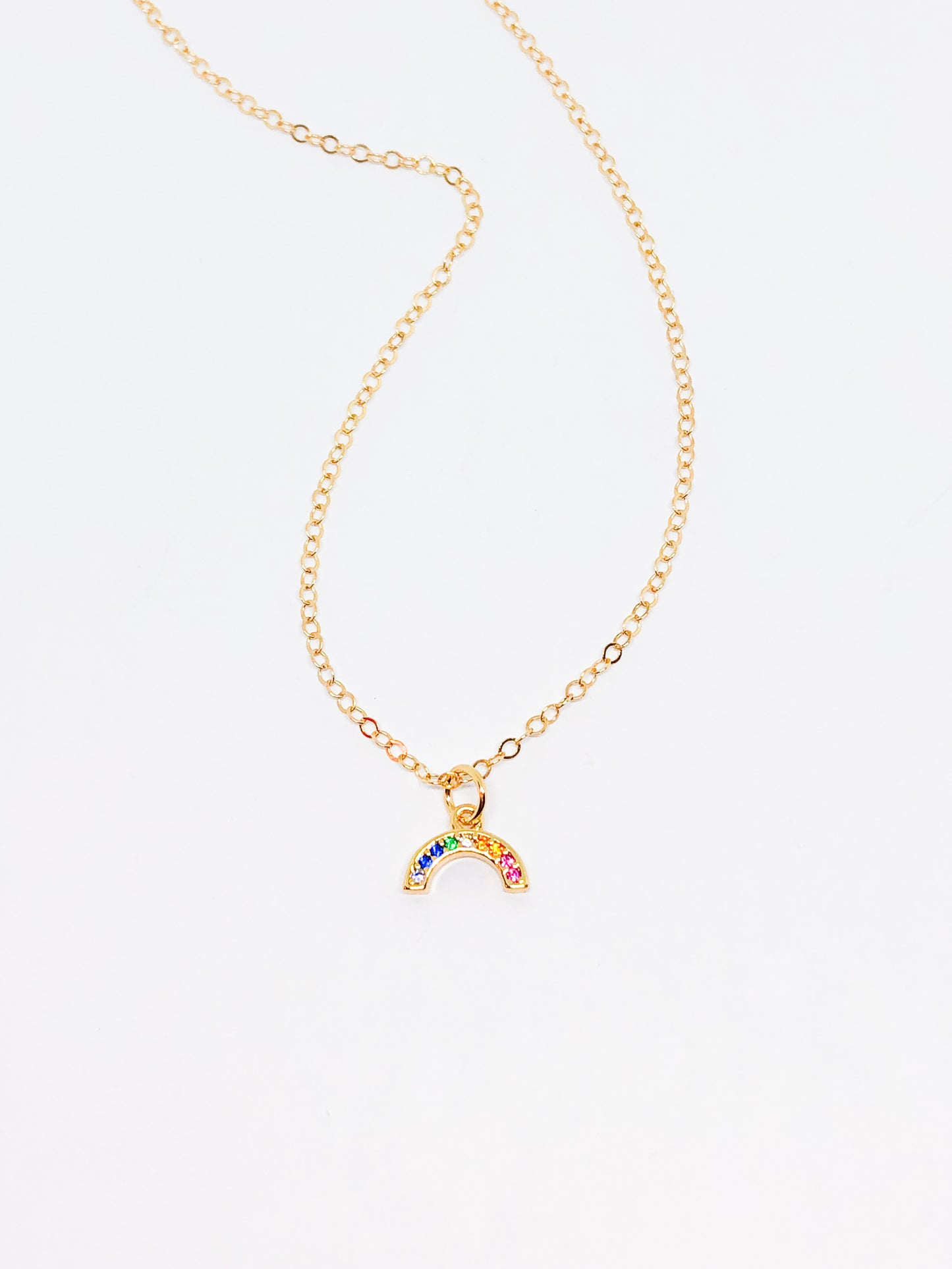 Mini rainbow necklace