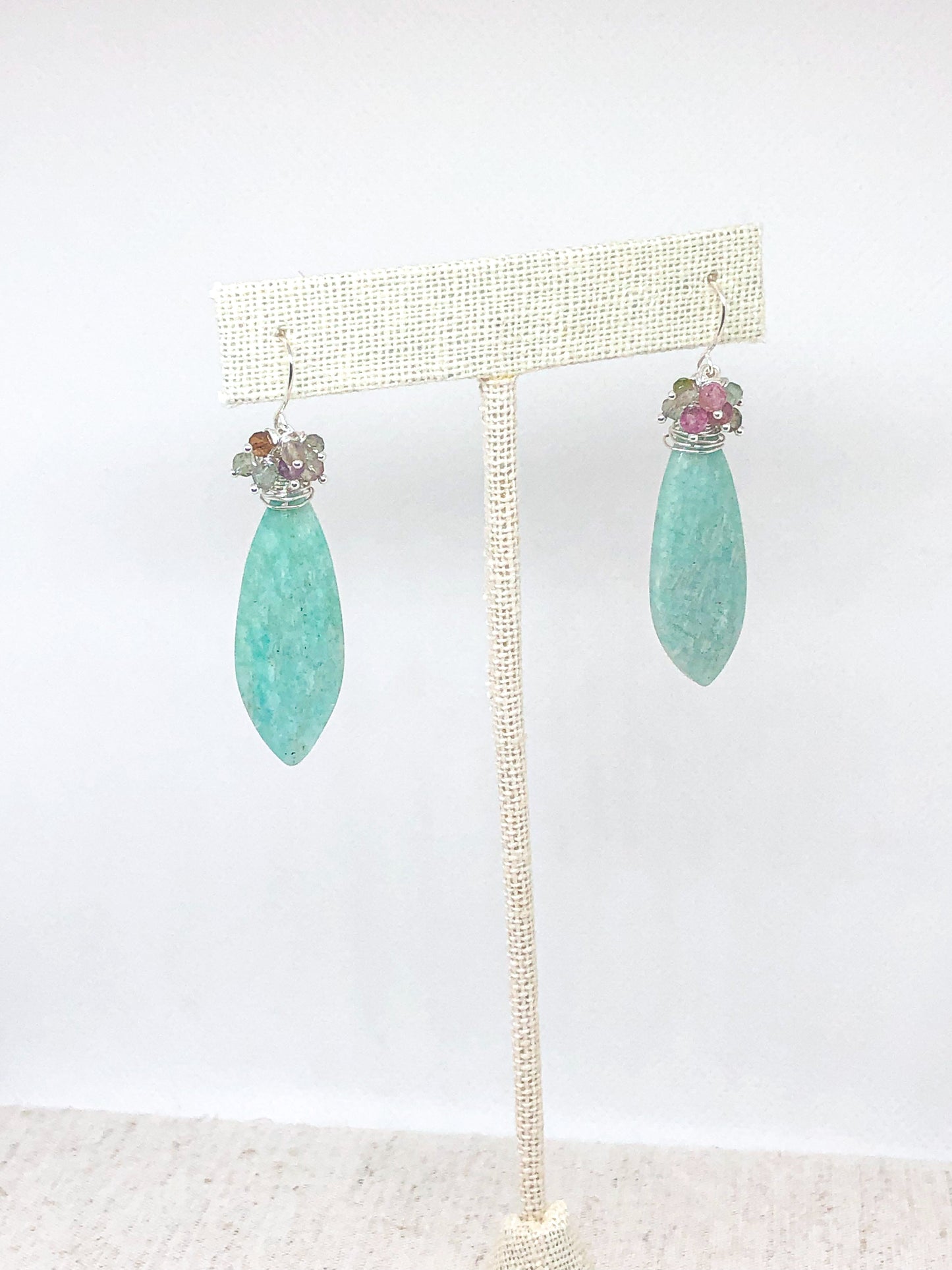 Amazonite gemstone earrings
