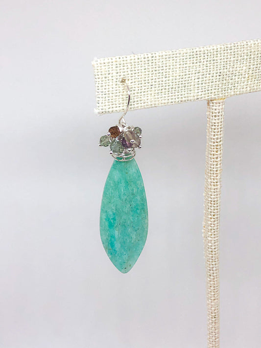 Amazonite gemstone earrings