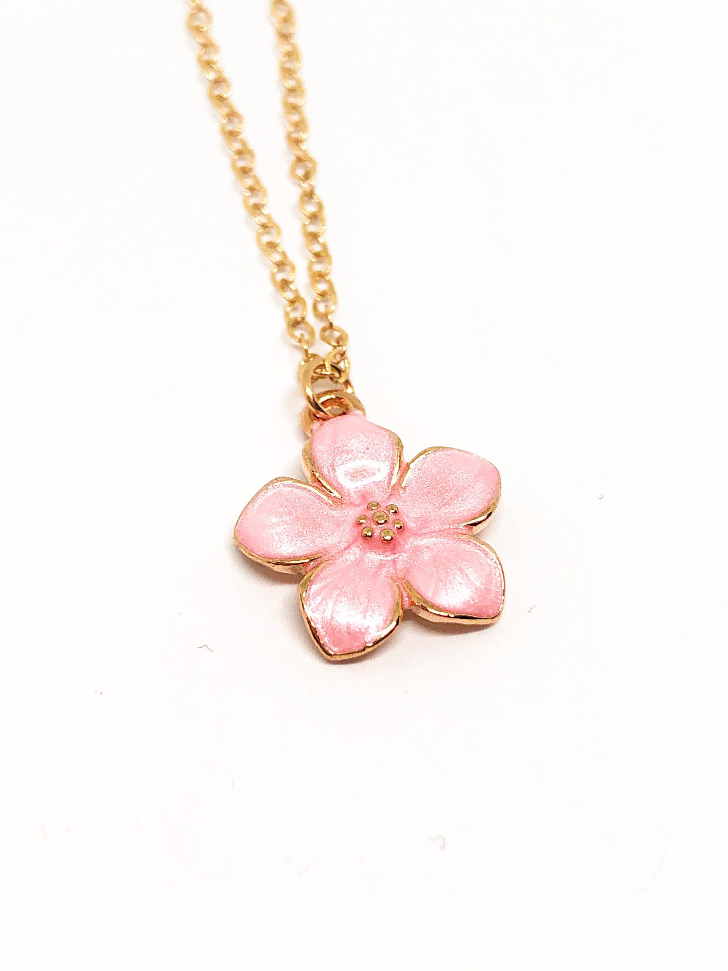Pink Flower necklace