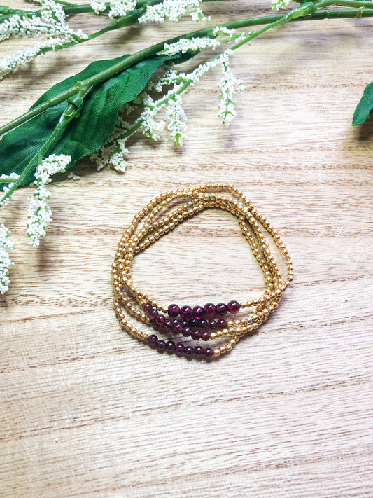 January birthstone bracelets stretchy and perfect