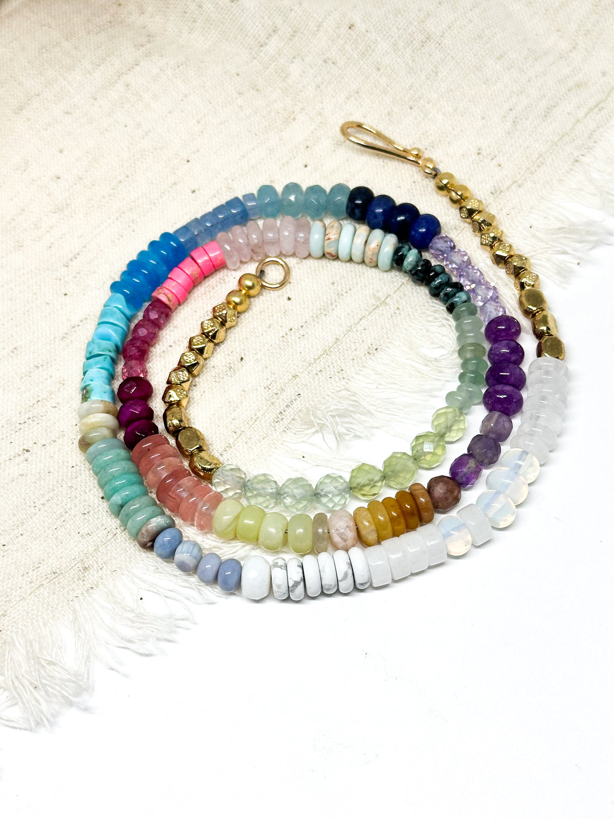 Summer gemstone necklace
