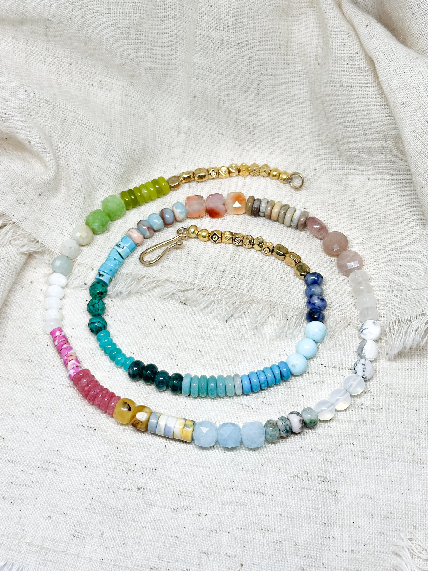 Subtle gemstone necklace