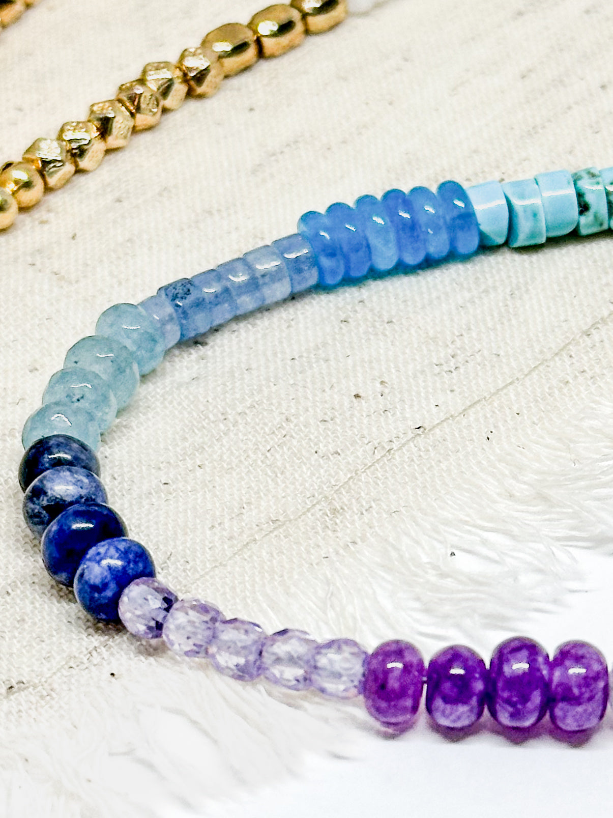 Summer gemstone necklace