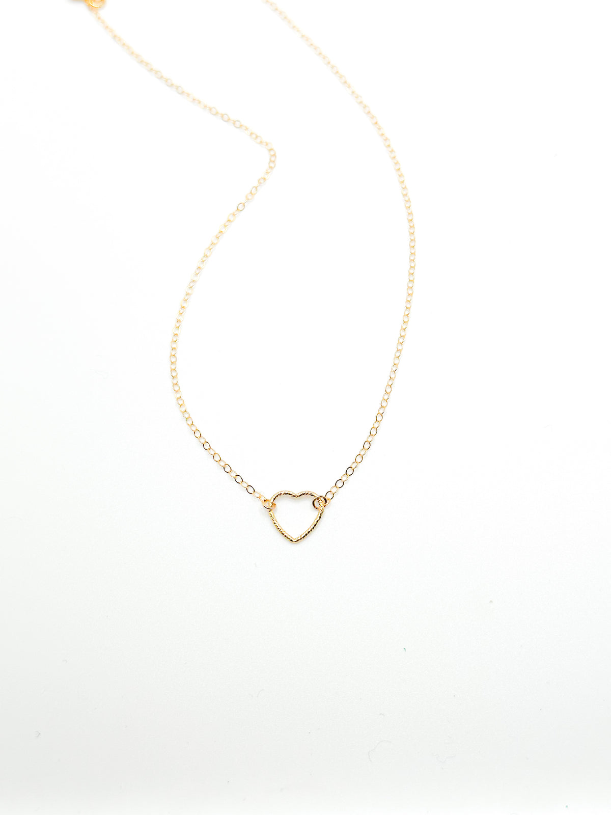 Gold fill heart necklace