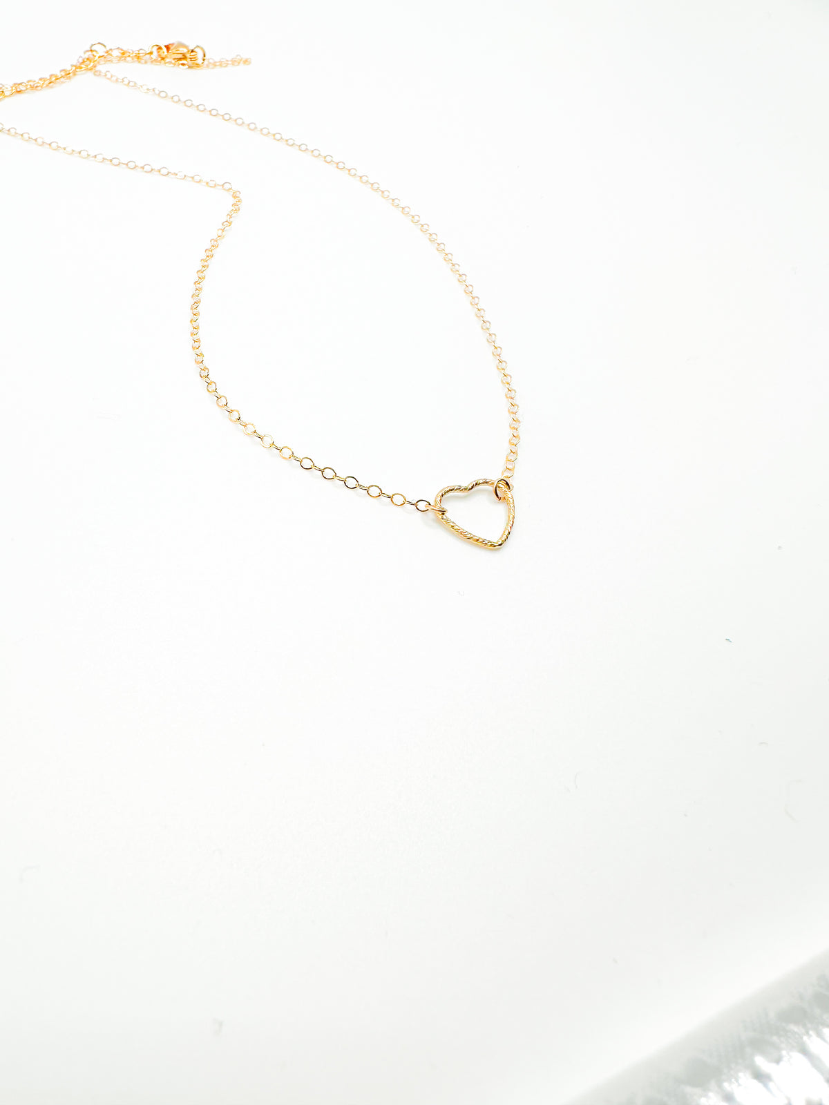 Gold fill heart necklace