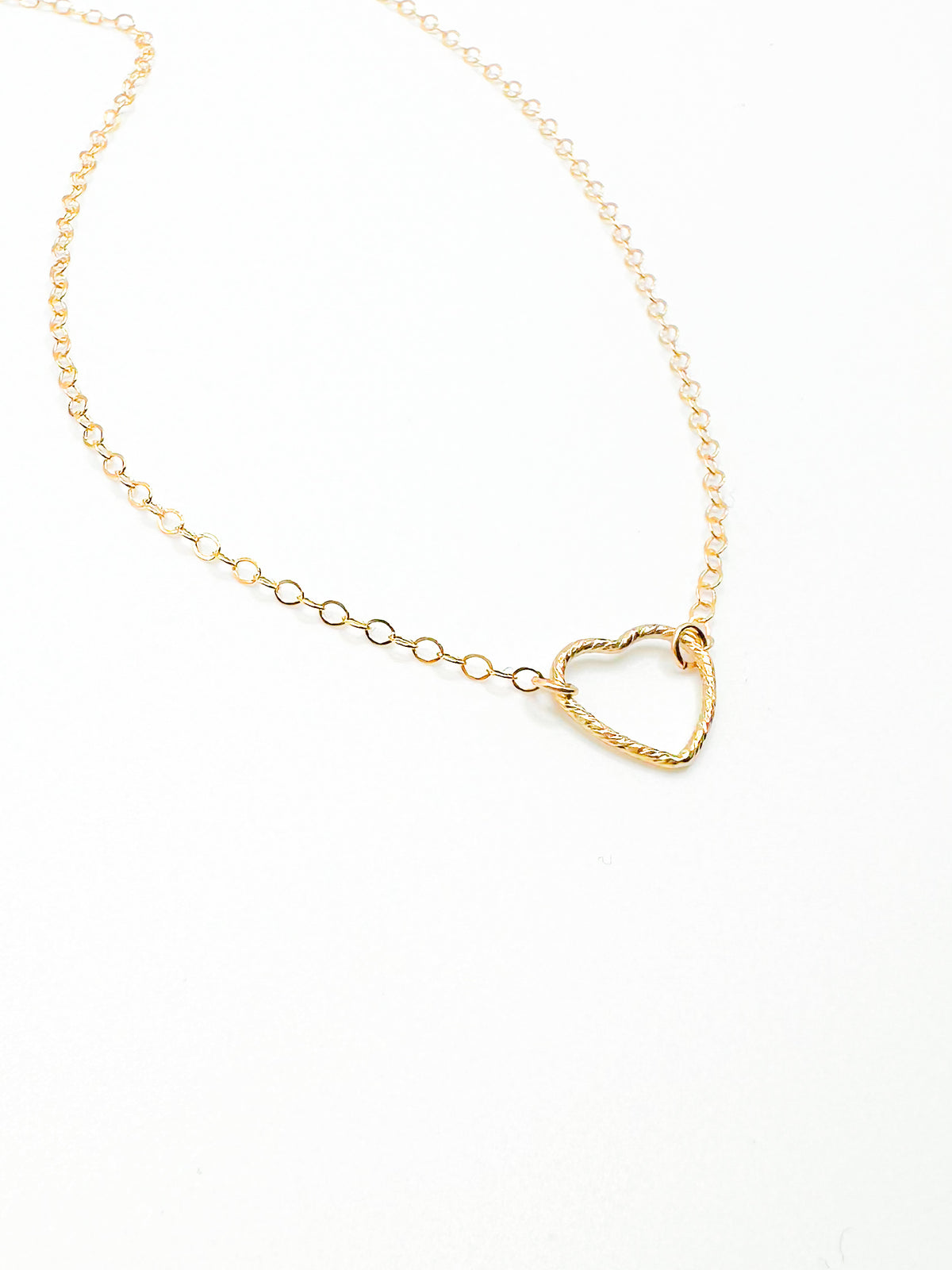 Gold fill heart necklace
