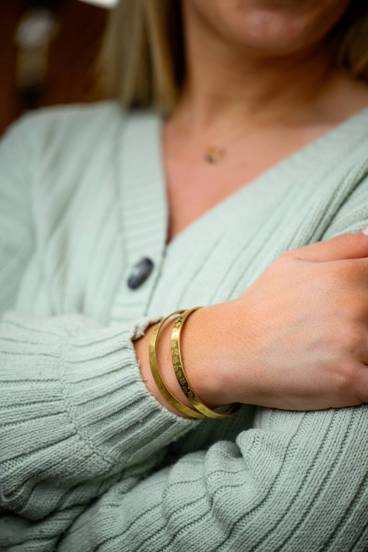 Mother's Day Gift - Family birth flower cuff