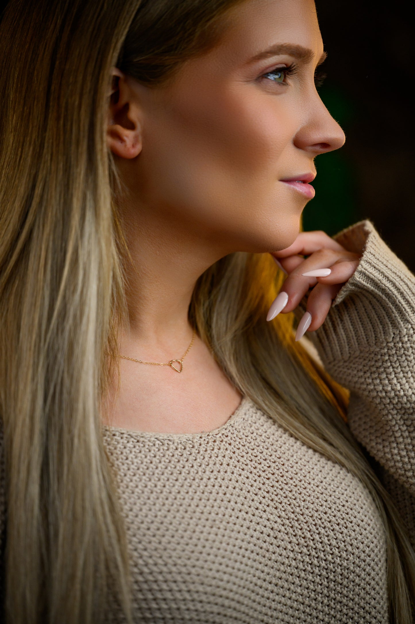 Valentine's Day Gold Fill Heart Necklace
