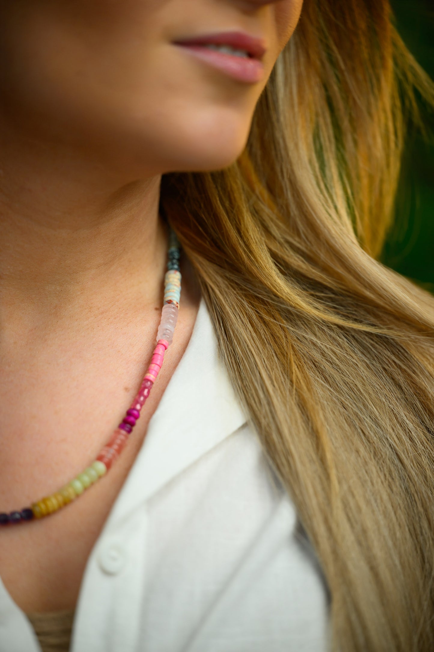 Summer gemstone necklace