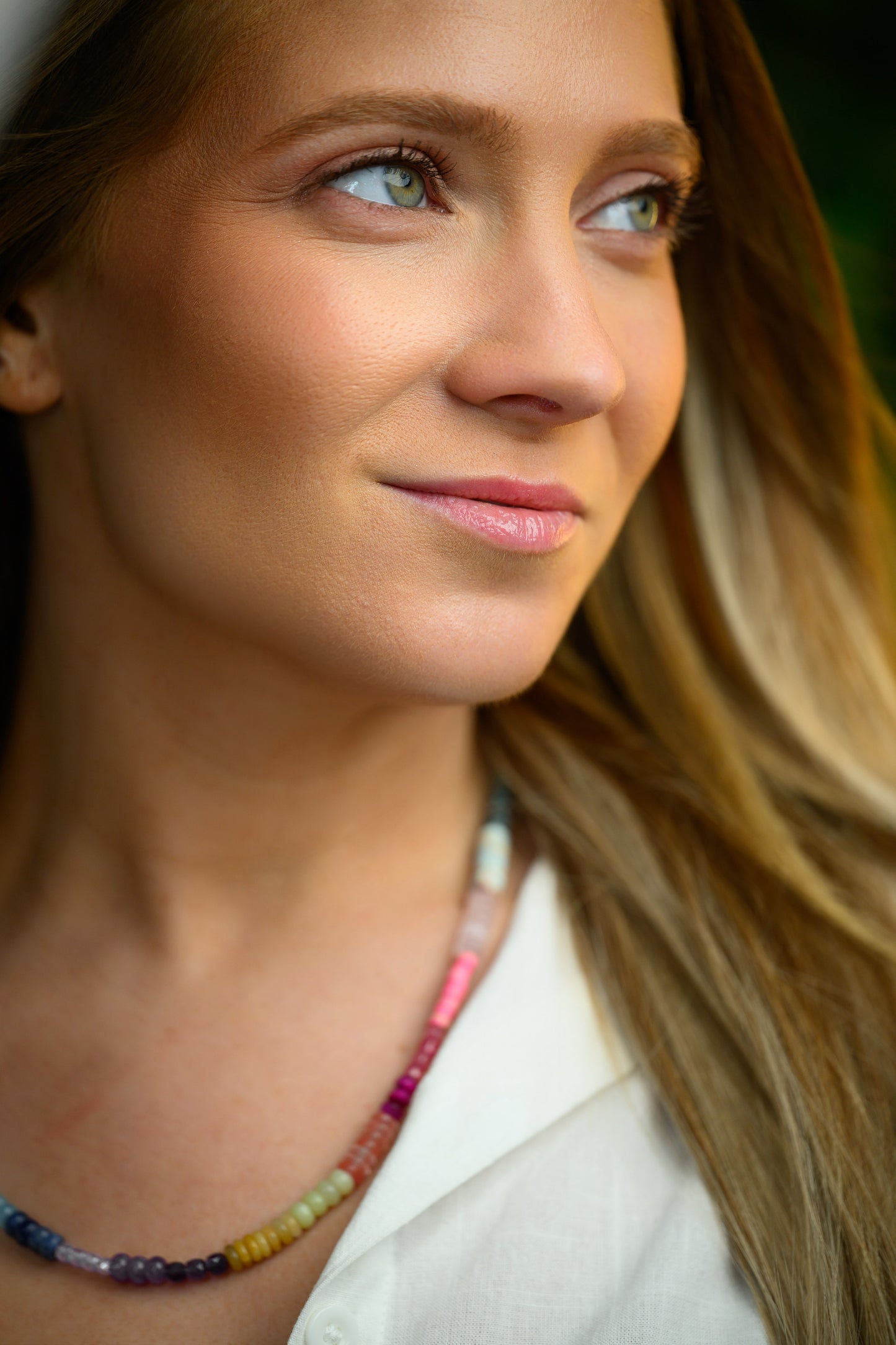 Summer gemstone necklace