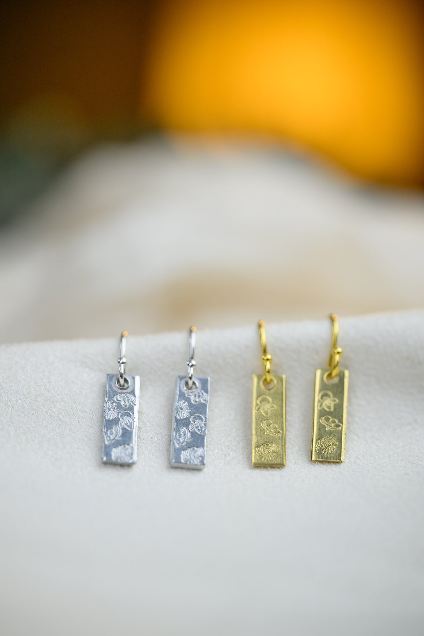 Valentine's Day Family birth flower earrings