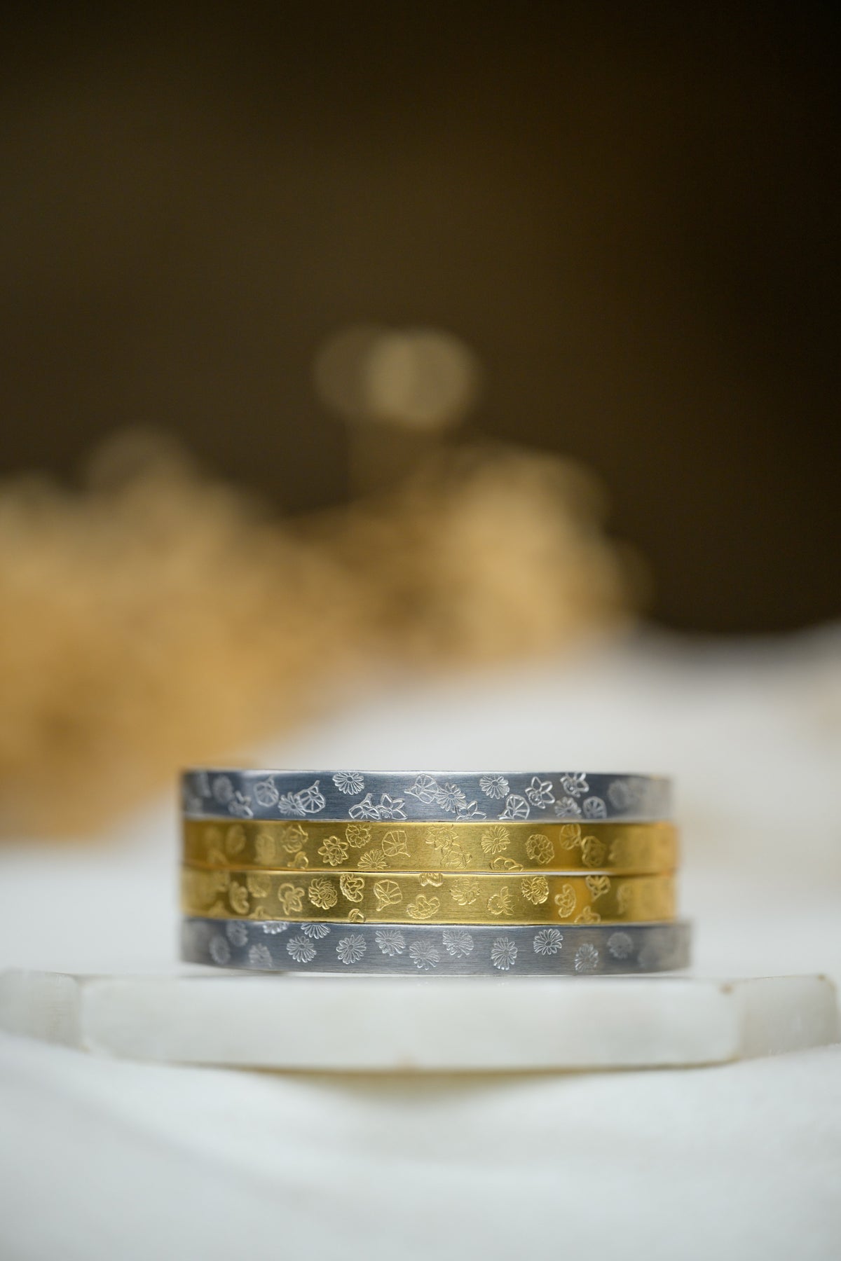 Family birth flower cuff