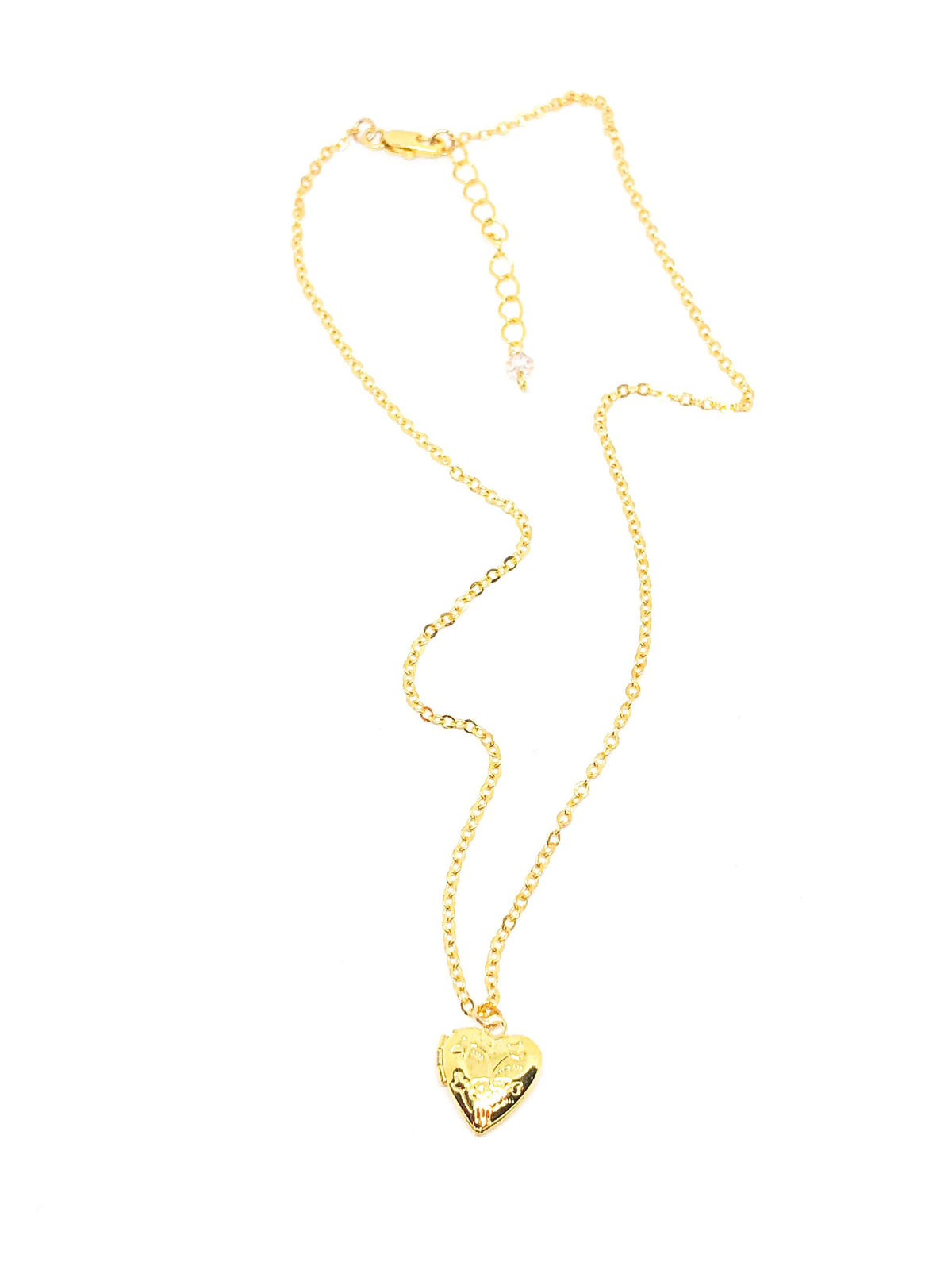 Small heart locket in gold or silver