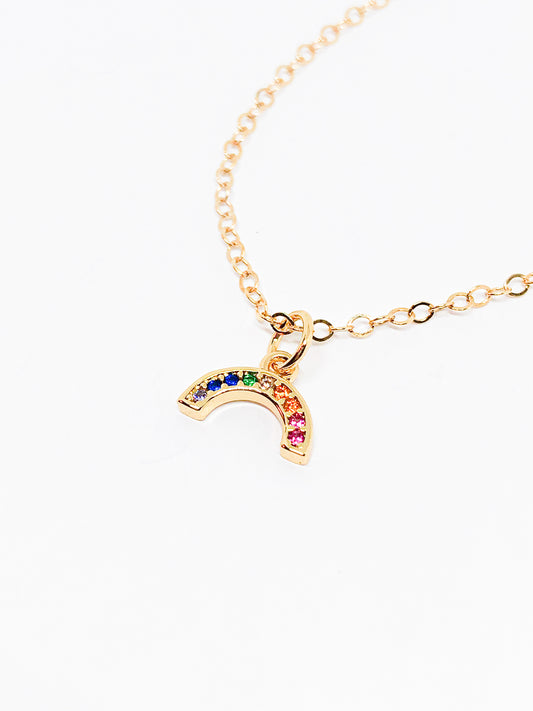 Mini rainbow necklace