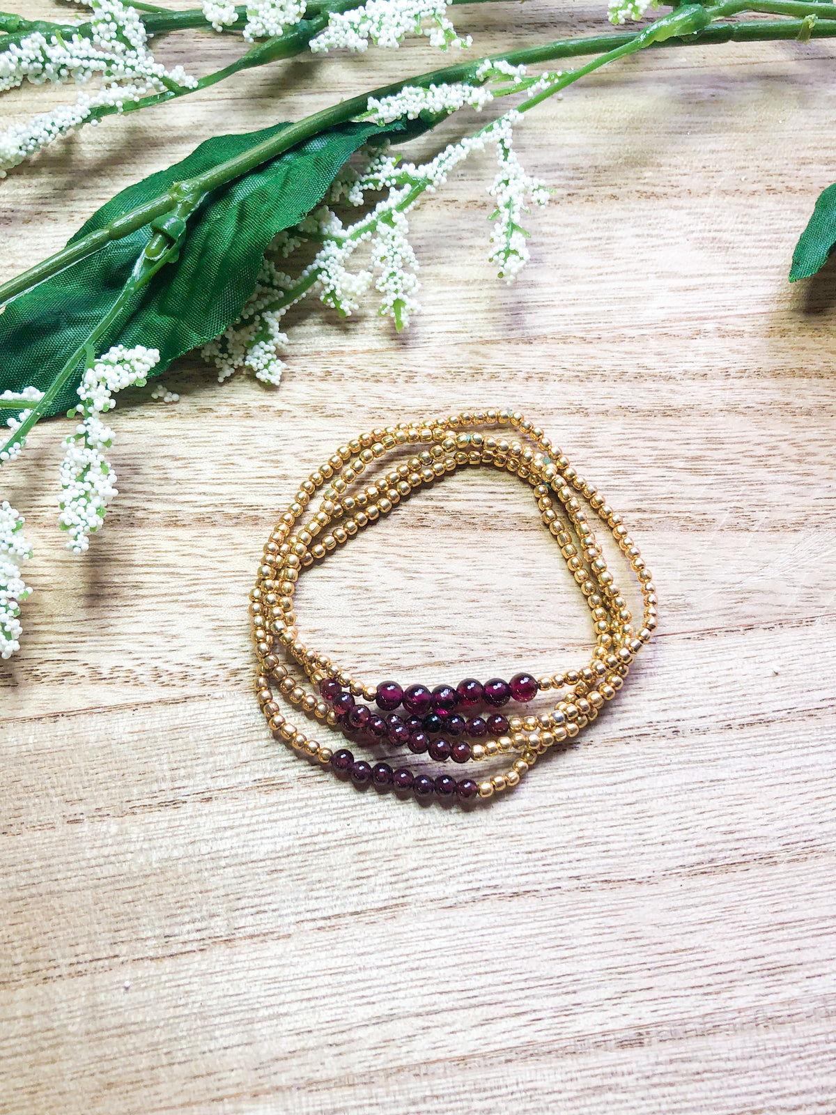 January birthstone bracelets stretchy and perfect